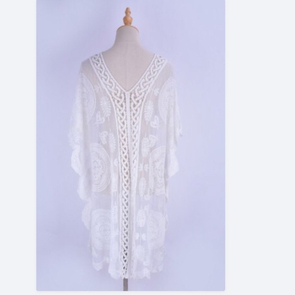 New! Stunning bohemian sheer swimsuit coverup - Picture 5 of 5